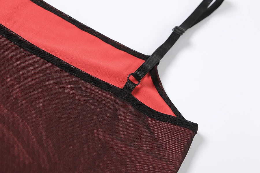 Mesh Double Layer Sexy Skinny Dress Women Sleeveless Party Bodycon 2023 Bandage Elastic Split Trend Clubwear Slim Outfit