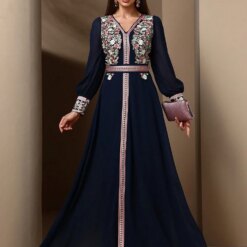 Embroidered Boho Mini Dress for Women