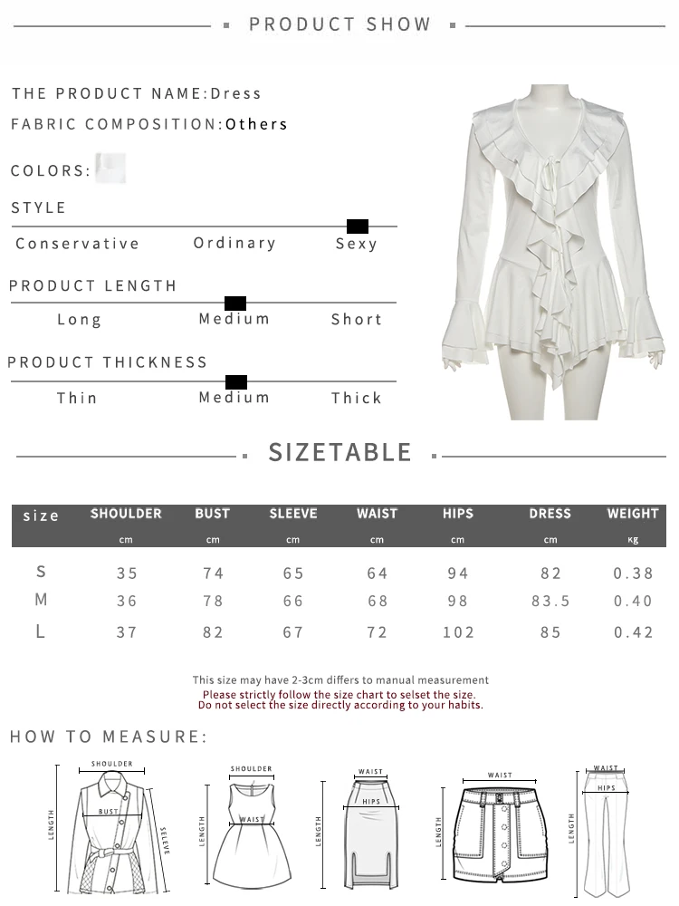 Nibber Flared Sleeve Dress Women v-Neck Tierred Irregular Hem Bandage Stretch Solid Elegant Birthday Party Chic Mini Bodycon