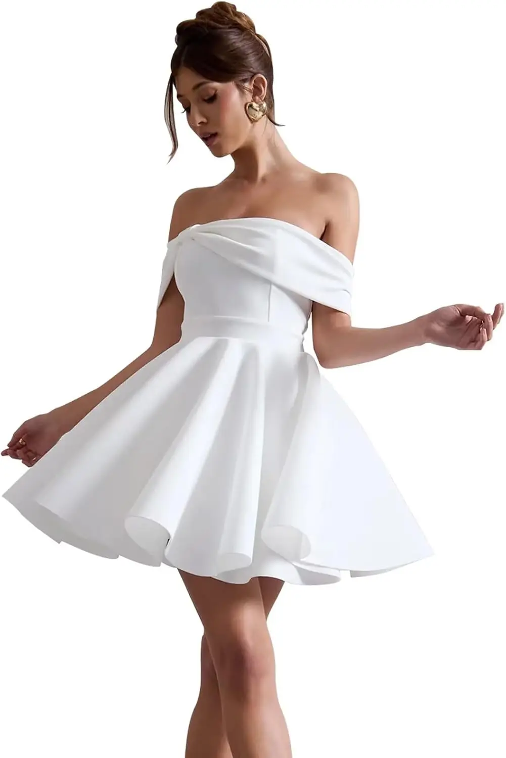 Short Wedding Dresses for Bride Simple Mini Boho Beach Bridal Shower Dress 2026 Party Dresses Mini Dress Homecoming Dresses