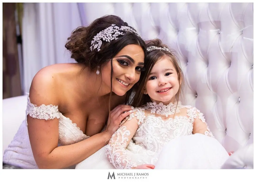 MisShow Lace Flower Girl Dresses for Kid Child Wedding Party Princess Dress Floral Bodice Tulle Ball Gown First Communion Dress