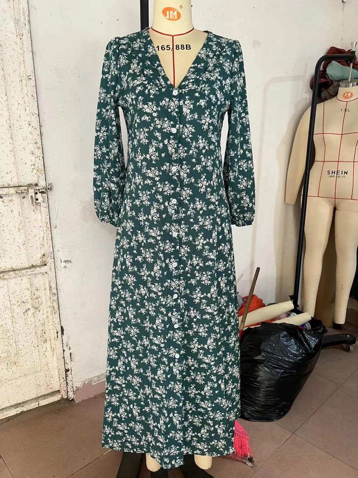 Womens Long Sleeve Bohemian Floral Maxi Dresses Loose Casual High Waist Boho Printed Maxi Dress Beach Dress Vestido Feminino Womens Long Sleeve Bohemian Floral Maxi Dresses Loose Casual High Waist Boho Printed Maxi Dress Beach Dress Vestido Feminino