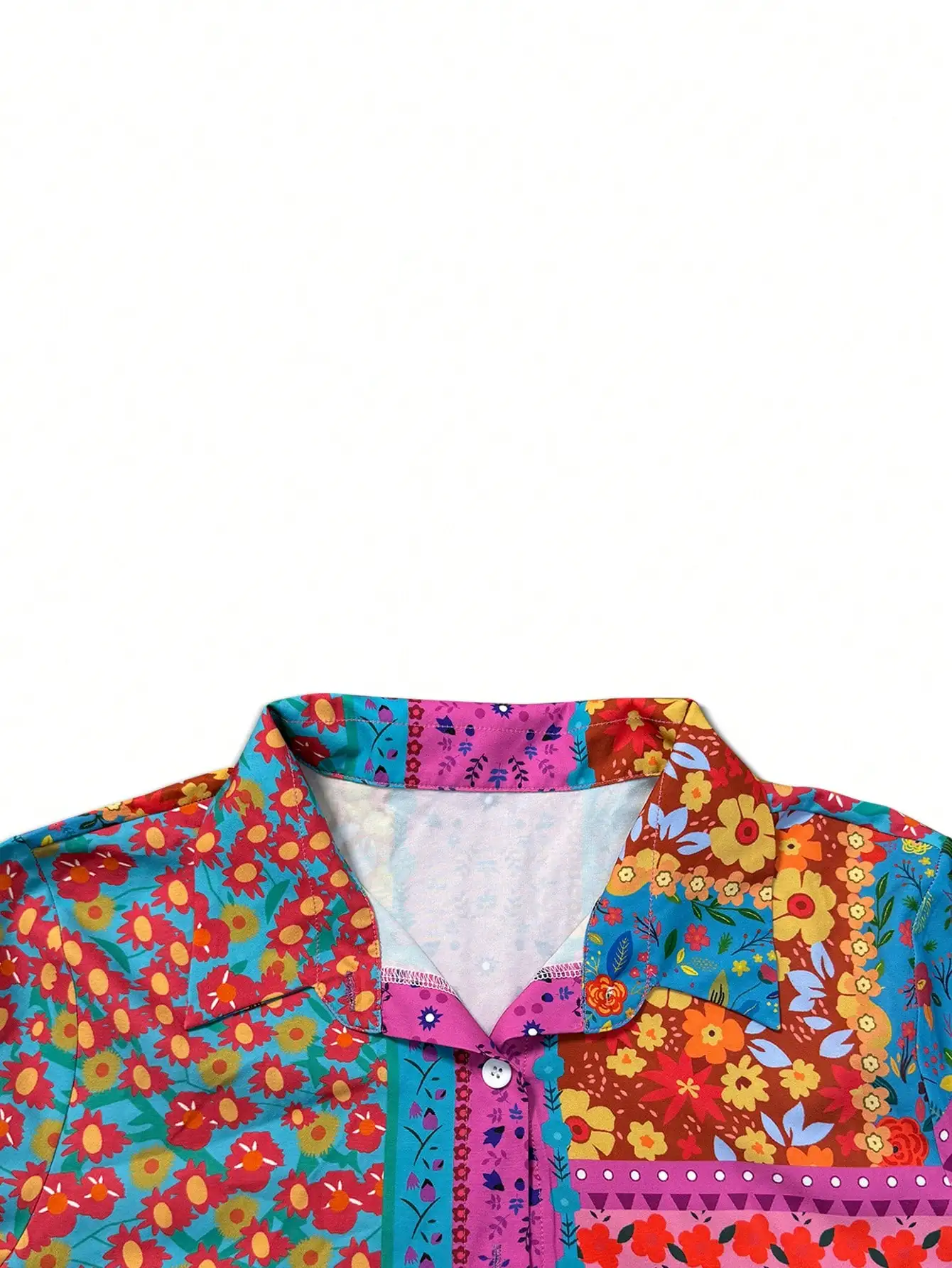 Women's Casual Commuter Shirt Bohemian Geometric Print Long Sleeve Shirt