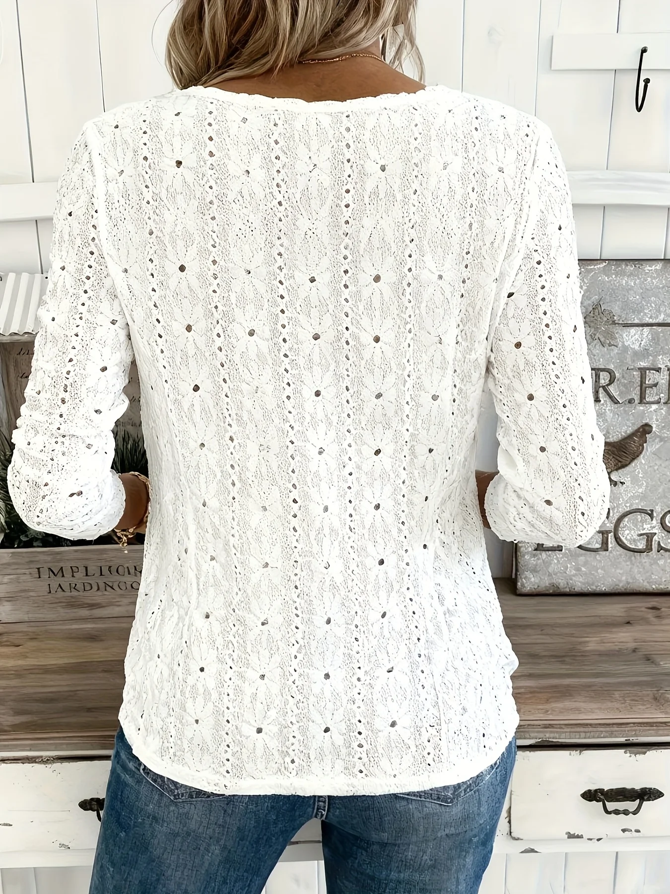 Elegant Casual Woman T-Shirt Fashion Loose T-Shirt Woman Temperament Long sleeve T-Shirt Holiday Weekend