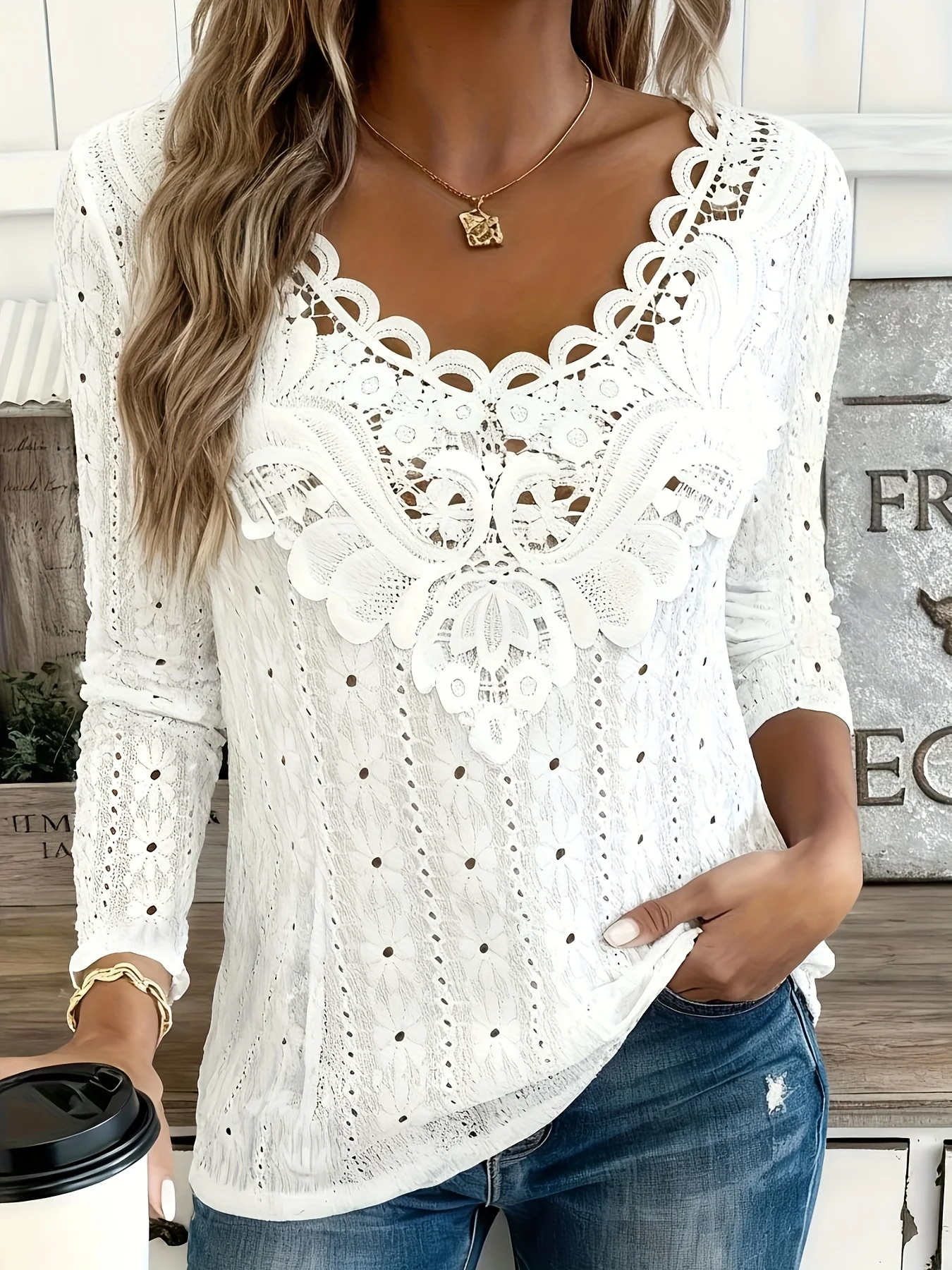 Elegant Casual Woman T-Shirt Fashion Loose T-Shirt Woman Temperament Long sleeve T-Shirt Holiday Weekend