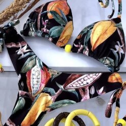 Brazilian Women's Swimsuit Swimwear Female Sexy Bikinis Set Push Up Swimming Bathing Suit Bohemian Women Swumsuit 2 Piece Sets