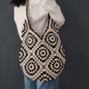 Handmade Crochet Granny Square Shoulder Bag